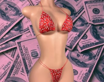 Microkini de ropa de baile exótica