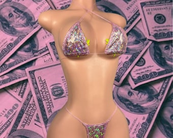 Microkini de ropa de baile exótica