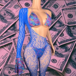 Exotic Dancewear Three Piece Set-