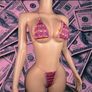 Microkini de ropa de baile exótica