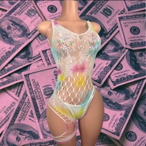 Exotic Dancewear One Piece Set- Thong Included