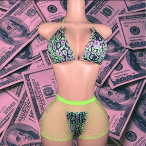 Exotic Dancewear Three Piece Set