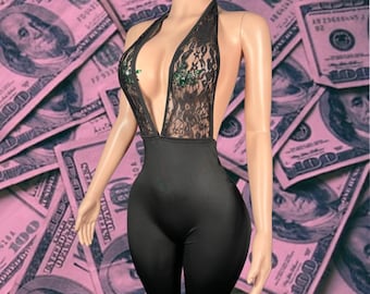 Exotic Dancewear One Piece Set