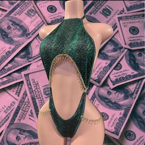 Birthday Outfit Exotic Dancewear One Piece Set