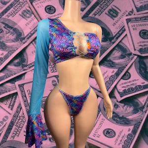 Exotic Dancewear Two Piece Set