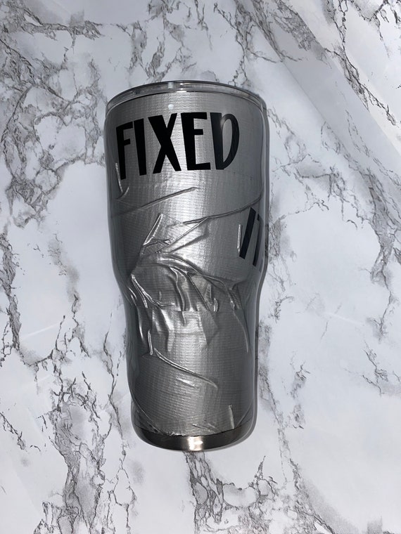 Stainless Steel Epoxy Resin Tumbler Funny Duct Tape Etsy