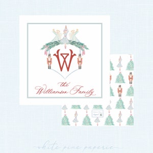 Nutcracker Suite Crest Watercolor Christmas Gift Tag