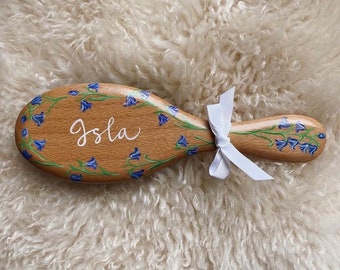 Personalised Hairbrush | Hand-Painted Hairbrush | Name Hairbrush | Personalised Brush