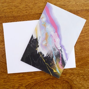 Carte de voeux vibrante pour peinture - 10 x 15 cm - intérieur vierge - toutes les occasions - carte d'anniversaire - carte de rétablissement - félicitations