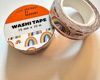 Cinta washi arcoíris