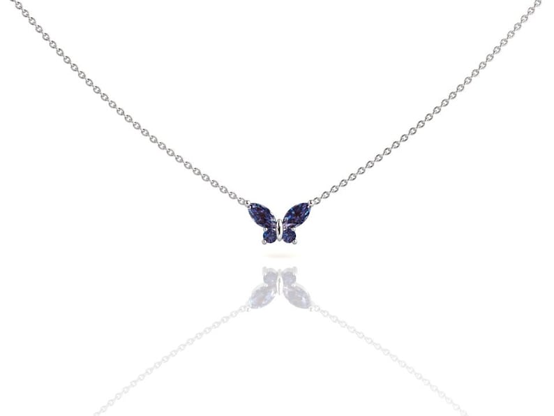 Alexandrite Butterfly Necklace
