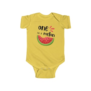 One In A Melon Pozytywny Uroczy Zabawny Inspirujący Niemowlęcy Jersey Body INFBS000038
