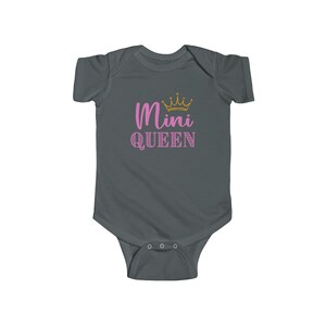 Mini Queen Crown Pozytywny Uroczy Zabawny Inspirujący Niemowlęcy Jersey Body INFBS000001