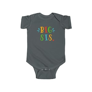 Big Sis Splash Pozytywny Uroczy Zabawny Inspirujący Niemowlęcy Jersey Body INFBS000047