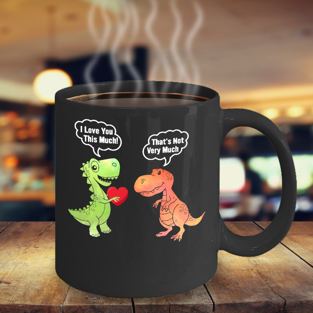 Tea-Rex In A Cup Cute T-Rex Dinosaur Kawaii Coffee Tea Funny Dino Pun Coffee Mug For Men Women