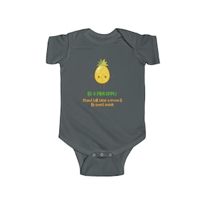 Be A Pineapple Stand Tall Pozytywny Uroczy Zabawny Inspiracja Niemowlęcy Jersey Body INFBS000008