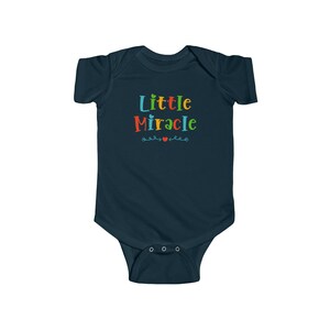 Mały Cud Serca Wir Pozytywny Uroczy Zabawny Inspiracja Niemowlęcy Jersey Body INFBS000056