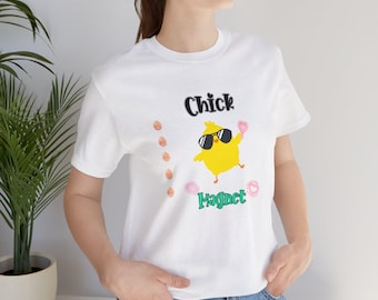 Chick Magnet Glasses Chicken Unisex T-Shirt Inspirational Motivational Funny TS001587