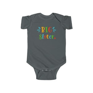 Big Sister Splash Pozytywny Uroczy Zabawny Inspirujący Niemowlęcy Jersey Body INFBS000048