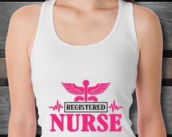 Registered Nurse Unisex Tank Top Inspirational Motivational Funny TN001003