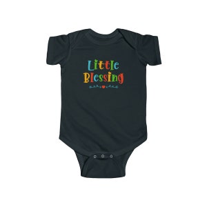 Małe błogosławieństwo serce wiruje pozytywne słodkie zabawne inspiracje niemowlęce body jersey INFBS000054