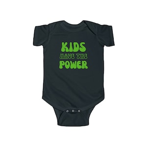Dzieci mają moc pozytywne słodkie zabawne inspiracje niemowlęce body jersey INFBS000030