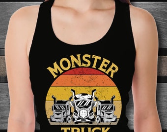 Monster Truck Mom (Black) Unisex Tank Top Inspirational Motivational Funny TN000950