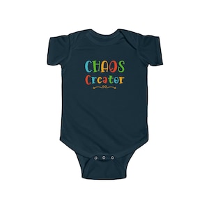 Chaos Creator Swirl Pozytywny Uroczy Zabawny Inspiracja Niemowlęcy Jersey Bodysuit INFBS000049