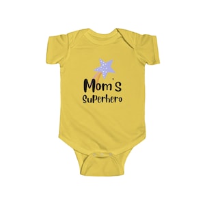 Body niemowlęce Mom's Superhero Shoot Star Positive Cute Funny Inspiration Jersey INFBS000033