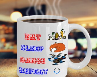 Taza de café con diseño de zorro, reno, inspiradora, motivacional y divertida (MG000063)