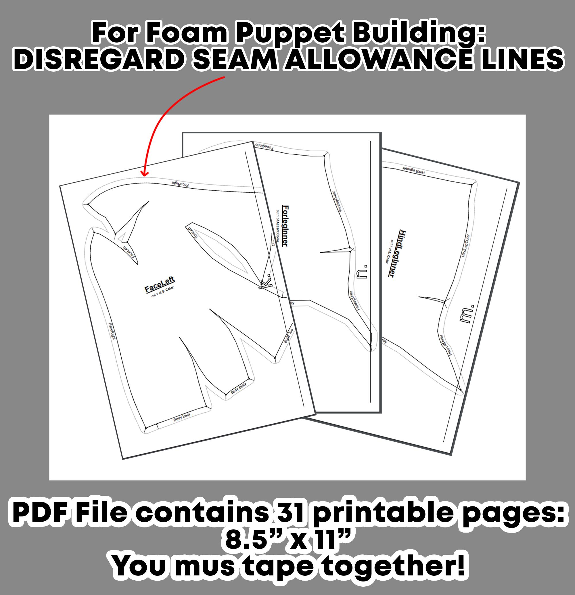 Puppet Pattern - Baby Triceratops Pattern [UNTESTED PROTOTYPE] - Etsy