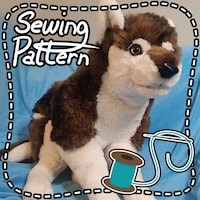Wolf Plush Sewing Pattern and Photo Instructions - Etsy