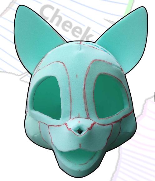Pdf Pattern Download - Retro Toony Cat Head