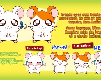 Live2D VTuber Virtueller Benutzerbild: Hamtaro & Bijou