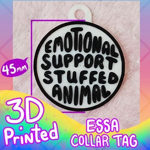 ESSA Emotional Support Plush (Circle) Collar Tag