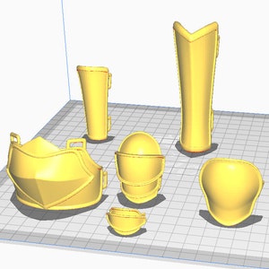 3D Printable BJD Armor - STL files
