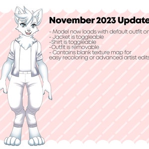 Live2D VTuber Virtual Avatar Model: Customizable Furry (Cats, Dogs, Wolves, Rabbits, Rodents & more) + Youtube Tutorials