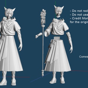 3D Printable Graha Tia Exarch Files (OBJ)