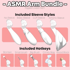 Live2D-item VTuber-item: ASMR-armbundel (aanpasbaar)