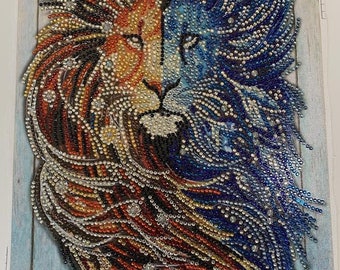 Finished Diamond Painting - Lion