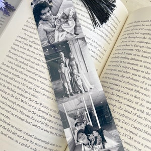 Custom Metal Photo Booth Bookmark | Bookmark 1 to 3 Photos | Metal Photo Bookmark With Tassel | Great Gift Idea | Custom Bookmark