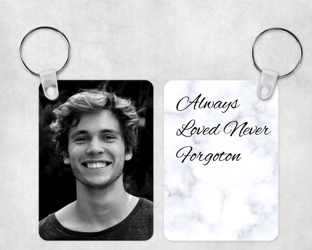 Memorial Keychain Memorial Photo Photo Keychain in Memory of in Memory