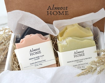 Natural Handmade Soap Bar Gift Set: Artisan Soaps (Set of 4)