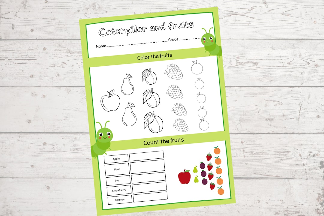 Childcare, Daycare, Learning Academy, Montessori Worksheet - Etsy
