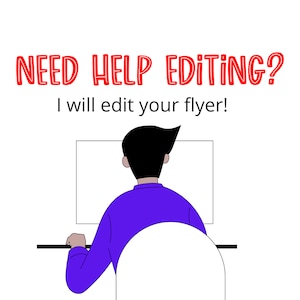I will edit your childcare, daycare, babysitting flyer.