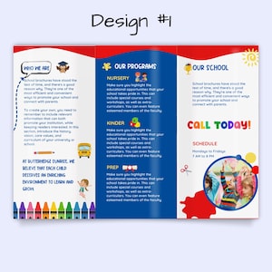 Editable Daycare Brochure Template, Canva Design (digital Download) - Etsy