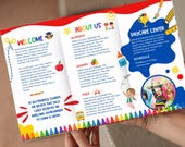 Editable Daycare Brochure Template, Canva Design (Digital Download)