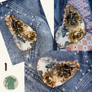 One of a kind oyster shell trinket dish/favor
