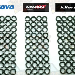 Hot Wheels 11mm Real Riders Tires: TOYO, YOKOHAMA, IDLERS - 30 Sets