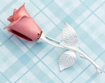 Disney Silver Rose Brooch - Avon - L5
